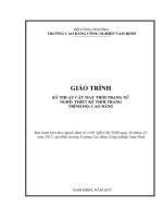 Kỹ thuật cắt may thời trang nữ