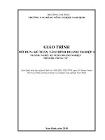 Giáo trình kế toán tài chính doanh nghiệp 4