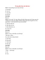 Trắc nghiệm ngữ văn lớp 7 có đáp án bài  (67)