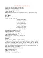 Trắc nghiệm ngữ văn lớp 7 có đáp án bài  (93)