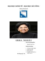 Idra nooyi  tổng quan về pepsico