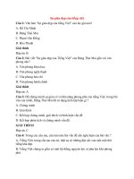 Trắc nghiệm ngữ văn lớp 7 có đáp án bài  (85)