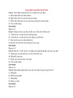 Trắc nghiệm ngữ văn lớp 7 có đáp án bài  (15)