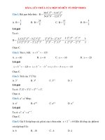 Trắc nghiệm toán lớp 7 có đáp án bài  (33)