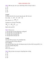 Trắc nghiệm toán lớp 7 có đáp án bài  (45)