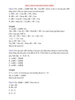 Trắc nghiệm toán lớp 7 có đáp án bài  (28)