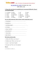 De thi hoc ky 1 mon tieng anh lop 5 nam hoc 2015 2016 theo giao trinh let s learn english 3