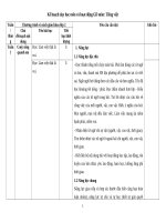 Kế hoạch dạy học môn môn tiếng việt