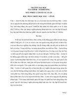 Triết học về nguyên tắc tôn trọng tính khách quan