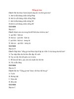 Trắc nghiệm ngữ văn lớp 7 có đáp án bài  (89)