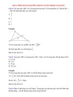 Trắc nghiệm toán lớp 7 có đáp án bài  (52)