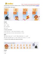 Giai bai tap family and friends lop 2 unit 3 this is my nose lesson four 2