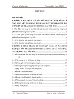 Hoàn thiện kế toán bán hàng và xác định kết quả kinh doanh tại công ty cổ phần đầu tư thương mại t ây bắc