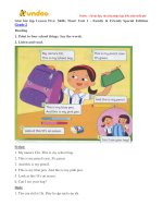 Giai bai tap family and friends lop 2 unit 1 what s this lesson five 1