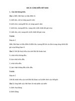 Trắc nghiệm địa lí lớp 8 có đáp án bài  (21)