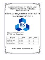 Báo cáo thực hành thiết kế vi mạch theo chuẩn đại học bách khoa thành phố hồ chí minh