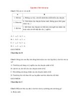 Trắc nghiệm ngữ văn lớp 10 có đáp án bài  (28)