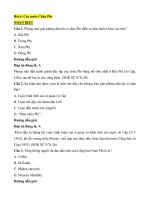 Trắc nghiệm lịch sử lớp 9 có đáp án bài  (6)