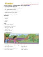 Giai bai tap family and friends lop 3 review 1