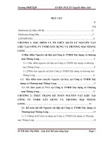 Hoàn thiện kế toán nguyên vật liệu tại công ty tnhh xây dựng và thương mại thăng long