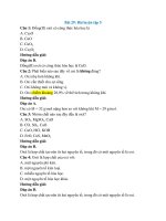 Trắc nghiệm hóa học lớp 8 có đáp án bài  (6)