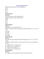 Trắc nghiệm hóa học lớp 8 có đáp án bài  (12)