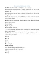 Trắc nghiệm gdtc lớp 10 có đáp án – cánh diều bài  (2)