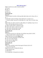 Trắc nghiệm hóa học lớp 8 có đáp án bài  (2)