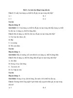 Trắc nghiệm công nghệ lớp 9 có đáp án bài  (10)