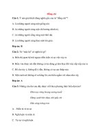 Trắc nghiệm ngữ văn 9 có đáp án bài  (33)