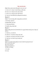 Trắc nghiệm ngữ văn 9 có đáp án bài  (77)