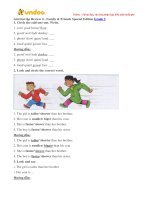 Giai bai tap family and friends lop 3 review 4