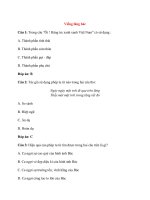 Trắc nghiệm ngữ văn 9 có đáp án bài  (78)