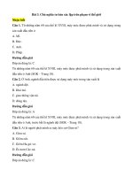 Trắc nghiệm lịch sử lớp 8 có đáp án bài  (3)