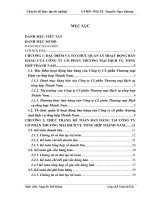 Hoàn thiện kế toán bán hàng tại công ty cổ phần thương mại dịch vụ tổng hợp thành nam