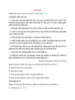 Trắc nghiệm ngữ văn 8 có đáp án bài  (33)