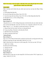 Trắc nghiệm lịch sử lớp 9 có đáp án bài  (28)