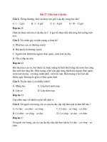 Trắc nghiệm sinh học 8 có đáp án bài (10)