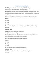 Trắc nghiệm vật lí lớp 10 có đáp án bài  (3)