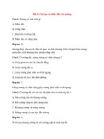 Trắc nghiệm sinh học 8 có đáp án bài (7)