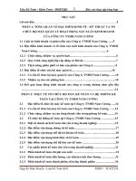 Hoàn thiện công tác kế toán nguyên vật liệu tại công ty tnhh nam  cường