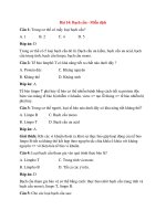 Trắc nghiệm sinh học 8 có đáp án bài (2)