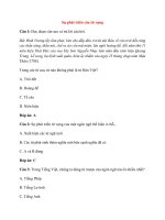 Trắc nghiệm ngữ văn 9 có đáp án bài  (14)