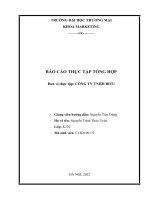 Báo cáo thực tập tại Công ty tnhh bitu việt nam