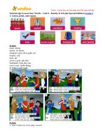 Giai bai tap family and friends lop 5 unit 6 whose jacket is this lesson one