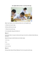 Trắc nghiệm sinh học lớp 9 có đáp án bài  (2)