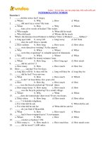 Bai tap trac nghiem ve dai tu nghi van trong tieng anh