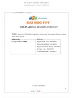 Topic analysis of vinamilks competitive position and international business strategy in the italian market