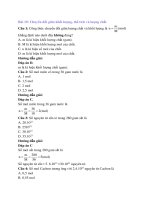 Trắc nghiệm hóa học lớp 8 có đáp án bài  (11)