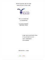 Tiểu luận môn học lâp trình web xây dựng website shop điện thoại